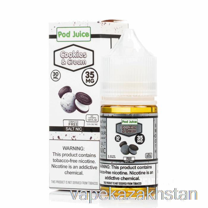 Vape Disposable Cookies and Cream - Pod Juice - 30mL 55mg